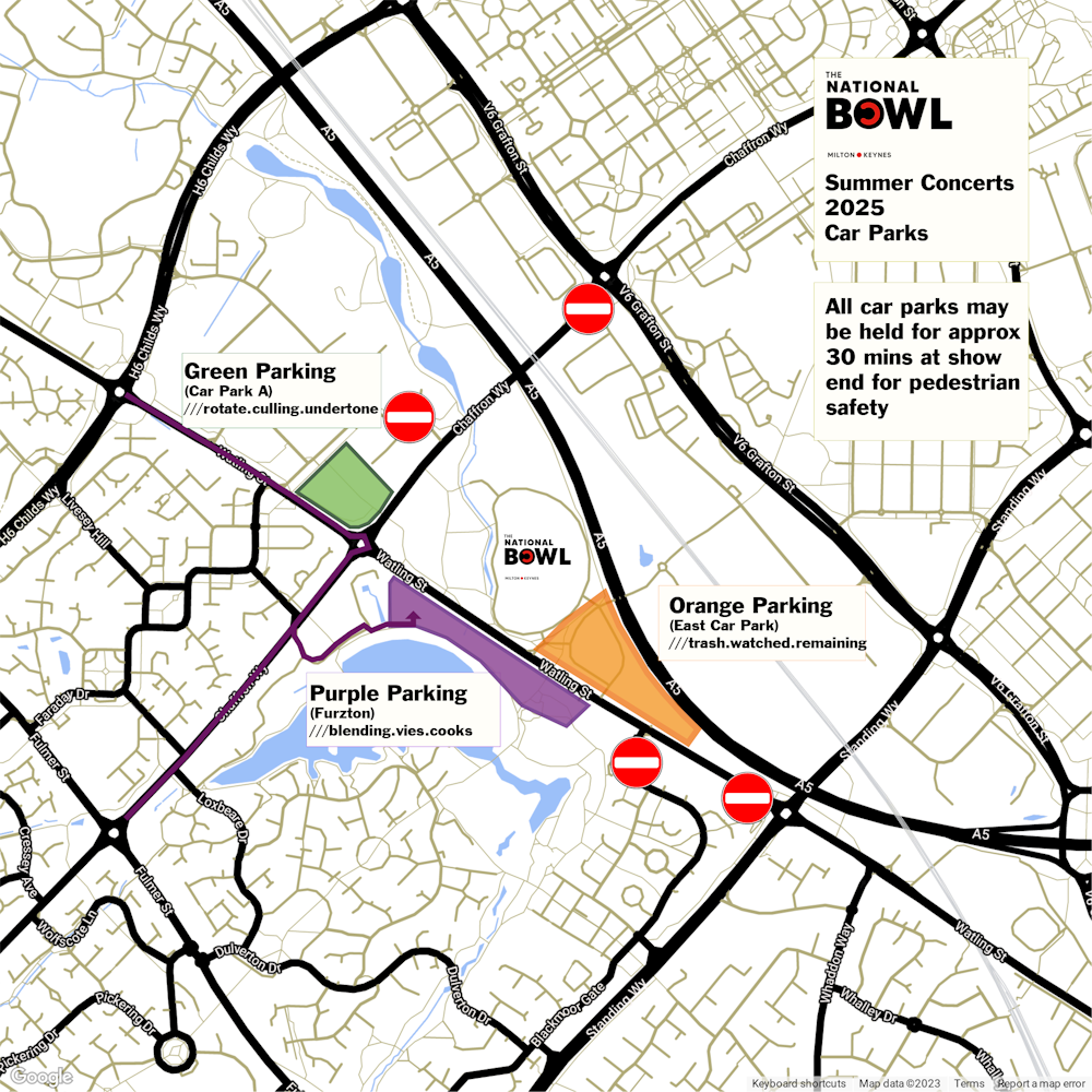 MK Bowl Parking Map