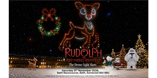 Rudolph The Red Nosed Reindeer: The Drone Light Show Bath
